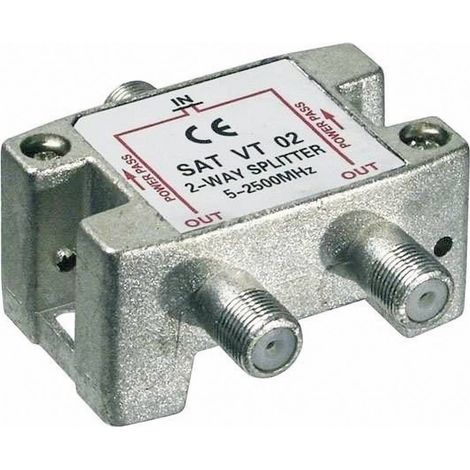Répartiteur SAT 2 voies Goobay SAT VT 02 5 - 2450 MHz (1/3)