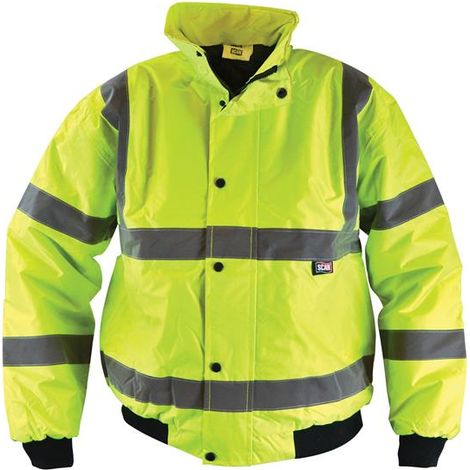 Scan Hi-Vis Bomber Jacket Yellow - XXL (52in)