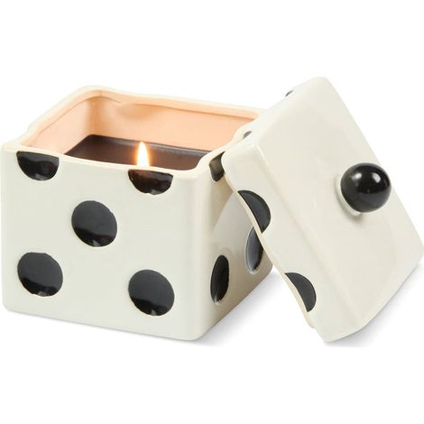 Candela Cera Ceramica Lucky Dice 283g Nera Paddywax