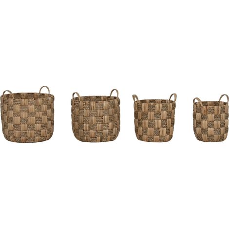 Cesta Set 4 Jacinto De Agua Metal 48X44X44 Natural (1/4)