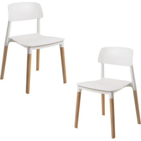 Packs Sillas Comedor - Pack 2 Sillas Estin - Blanco (1/5)
