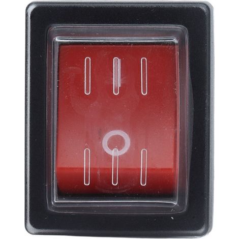 Interruptor basculante impermeable de 4 pines con tapa, 125/250 VCA, para equipos eléctricos. (1/5)