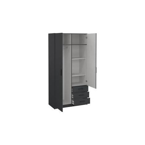 KIT ARMADIO SPRINT 2A+3C 98X50X200 GRIGIO