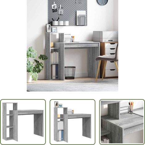vidaXL Büro - Schreibtisch Graues Sonoma 100 x 40 x 90 cm Holzwerkstoff (1/5)