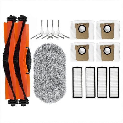 Hauptseitenbürste C102CN für Saugroboter, HEPA-Filter und Staubbeutel, komplettes Wartungsset, kompatible Ersatzteile, effiziente Reinigung, einfacher Austausch. (1/5)