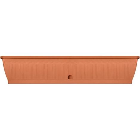 Jardinière - GARDEN ID Terraflor - Terra 100 cm - Solidità - Riserva d'acqua - Riciclato e 100% riciclabile - Volume per piante.