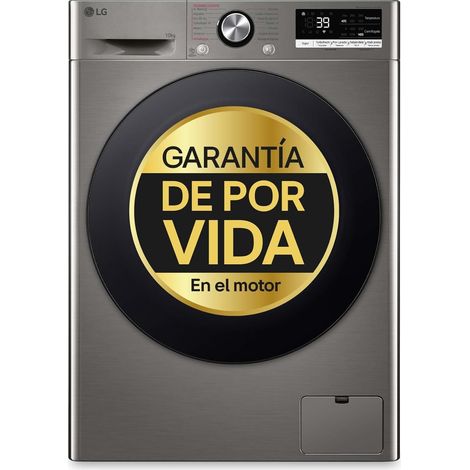 Lavadora LG F4WR7010AGS de 10Kg Clase A y 1400Rpm   Inox, TurboW