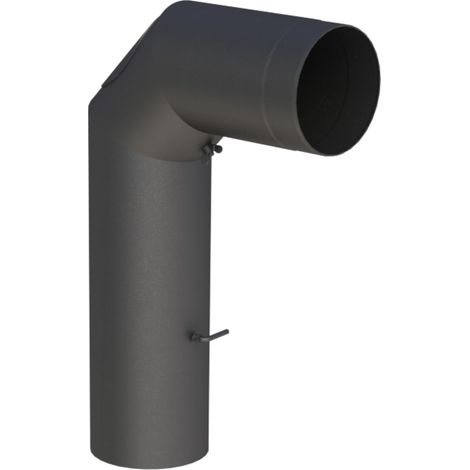 Tuyau coudé pour tuyau de poêle Ø 130 mm