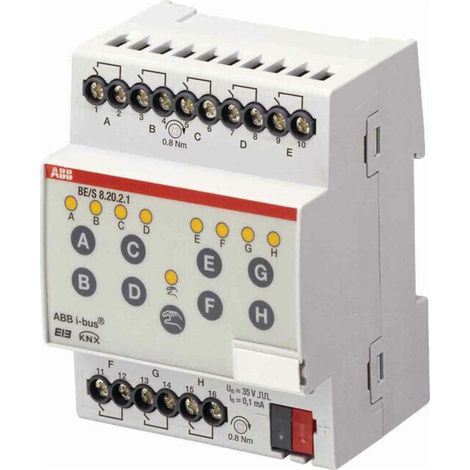 [NEUWERTIG] B-Ware ABB Stotz S&J Binäreingang Eingangsmodule KNX 8fach REG Handbedienung LEDs (1/2)