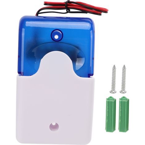 103-W-Alarmsirene mit Blitzlicht und Summer für Sicherheitssysteme in Haus, Bad und Schule – 12 V (1/5)