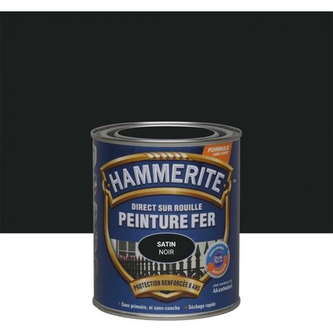 Pintura para hierro satinado negro 0.75 litros - Hammerite (1/5)