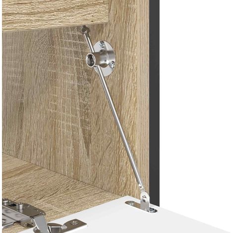 vidaXL Charnière à tige de traction 12 pcs Argenté 190 mm Métал