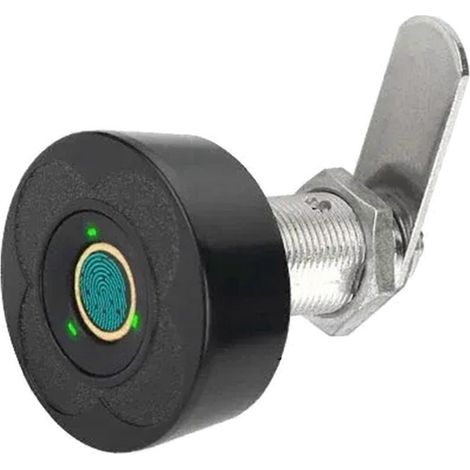 Serrure de tiroir intelligente à empreinte digitale - Sécurité électronique pour armoires à double porte, idéale pour les penderies, les meubles à chaussures et les boîtes aux lettres. (1/5)