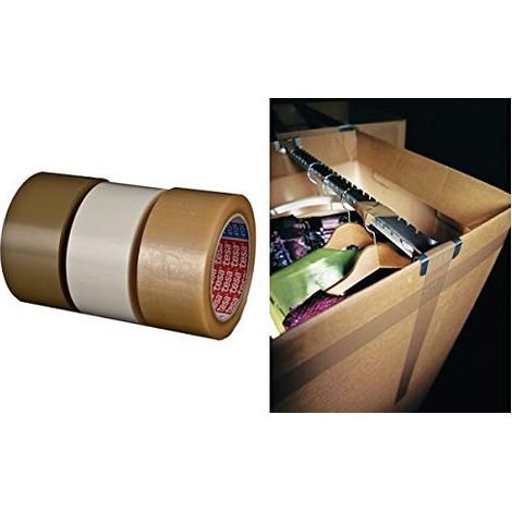 RUBAN ADHÉSIF TESA TESAPACK® 4124 PVC, LARGEUR 75 MM, 1 ROULEAU DE 66 M 04124-00018-00