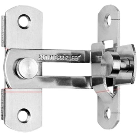 Loquet de porte à angle droit à 90 degrés en acier inoxydable
