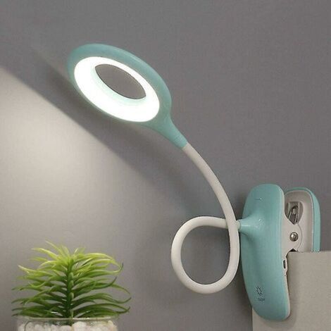 Ansteckbare LED-Leselampe, dimmbare Tischleuchte mit Augenschutz (1/5)
