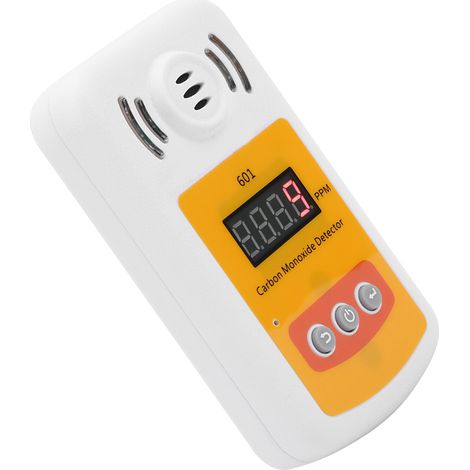 Détecteur de monoxyde de carbone 0-1000 ppm, testeur portable de CO, analyseur de fuites de gaz, compteur numérique (1/5)