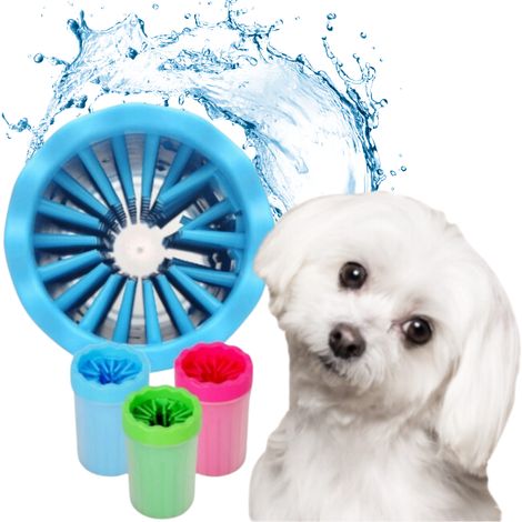 Limpiador de patas, limpiador de perros y gatos, copa de silicona S-M (1/5)