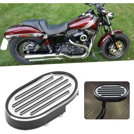 Pédales de frein de moto à rayures, revêtement électroplaqué, accessoire compatible avec XL883 et XL1200 (1/5)