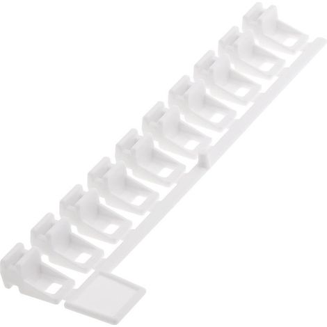 Glissière avant simple en plastique blanc – Longueur 2m – Montage facile pour rideaux – Conçue pour espaces intérieurs – Riel Chyc