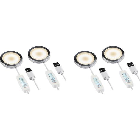 4er-Set LED-Lampen für 3D-Drucker, für A1/A1mini/P1S/P1P/X1C LED-Leuchte, 5V USB-betrieben, 3 Farbtemperaturen einstellbar