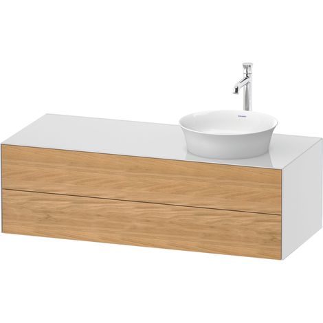 Duravit Tulip blanco, mueble de baño colgado en la pared, anchura (1/2)