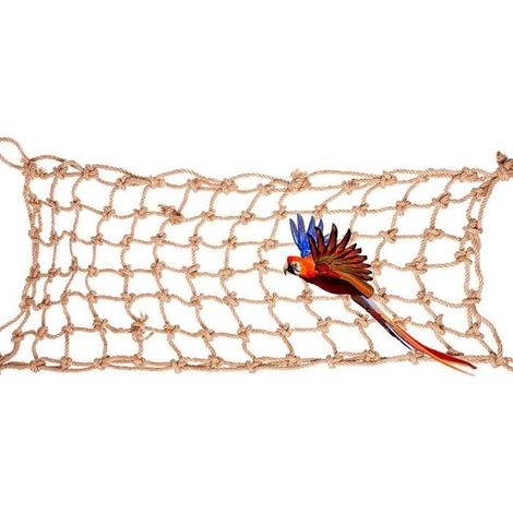 Jouets de balançoire d'oiseau, support d'échelle d'escalade de filet de corde de chanvre suspendu pour perroquets perruches (1/4)