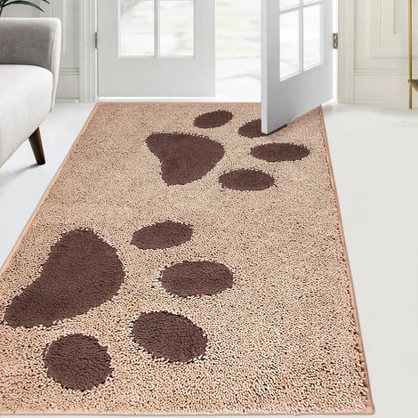 Paillasson Interieur 84 x 150 cm, Tapis d'Entrée Antidérapant et Lavable en Machine, Tapis de Sol Douces Absorbantes pour Chien, Entrée, Porte, Couloir (1/5)