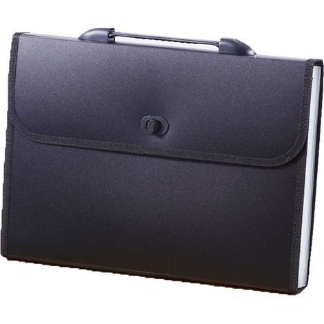 Sac À Documents Portable - Classeur À Expansion Avec 13 Poches - Couverture Extensible - Bandoulière Intégrée - Pour Bureau Maison Étude - 1 Pièce (1/5)
