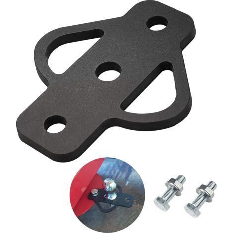 Adaptateur d'attelage de remorque à 3 voies en acier avec boulon pour VTT, tondeuse à gazon, chariot de golf, chariot de jardin, tracteur, boule de remorquage plate (1) (1/5)