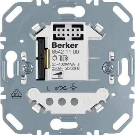 Berker 85421100 Dimmer luci in metallo da incasso