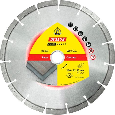 Diamanttrennscheibe DT 350 B Extra Beton 125 x 2,4 x 22,23 Klingspor (1/2)