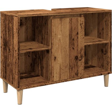 Maison Exclusive - Armoire de salle de bain vieux bois 80x33x60 cm bois ingénierie