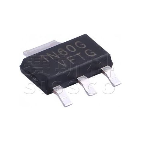 UMW 1N60G SOT-223 600V/1A N-Kanal-MOSFET (Feldeffekttransistor), elektronisches Chipbauteil, 5 Stück.
