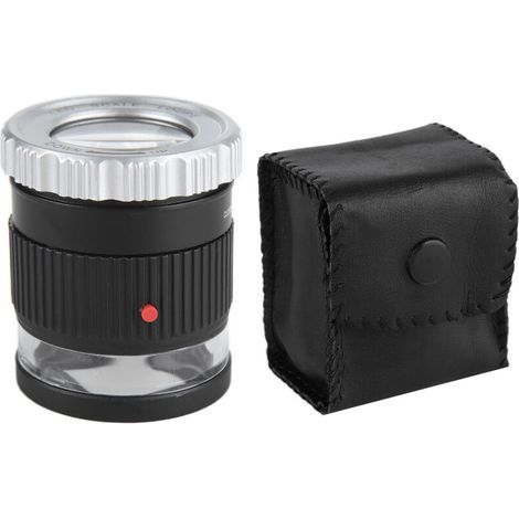 Loupe LED en métal TH‑ 9006B, loupe portable à fort grossissement avec échelle de précision (1/5)