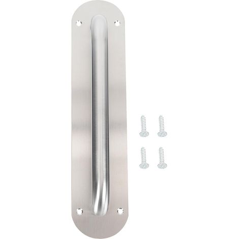 Poignée de Tirage Ovale en Acier Inoxydable Argenté, 1 Pièce Porte et Portail, Usage Intérieur ou Extérieur, Prise Lisse et Confortable, Accessoire de Rechange Robuste (1/5)