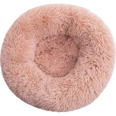 Cama para gatos, cojín suave, lavable, para perros y gatos (rosa carne, 60 cm) (1/5)