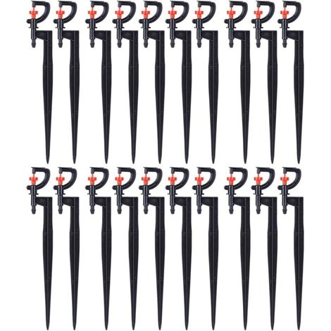 Arroseur d'arrosage, 20 pièces, Micro - arroseur Rotatif à 360 degrés de Type G (1/5)