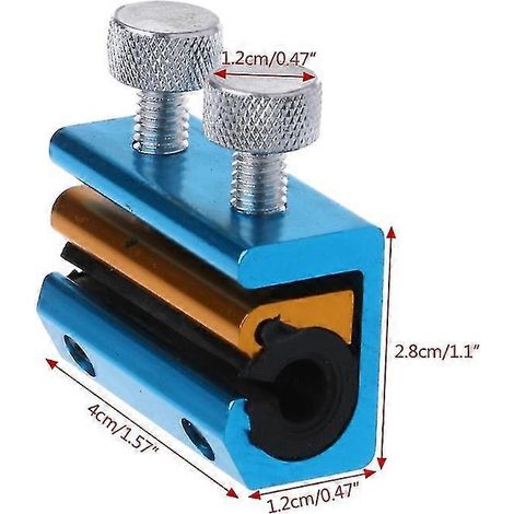 Outil de lubrification pour câbles en aluminium de moto, graisseur de câbles de frein, pièces de freins de moto - Bleu doré (1/5)