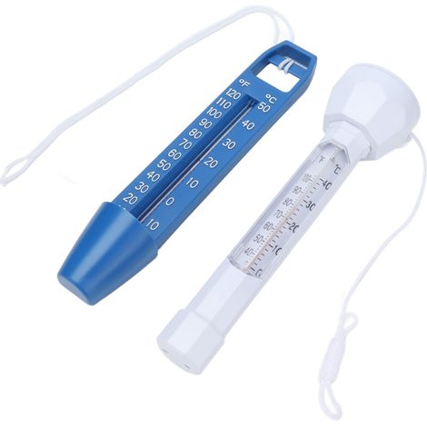 Thermomètre de piscine flottant avec cordon, lot de thermomètres pour eau de piscine, mesure température de l'eau, accessoire extérieur. (1/5)
