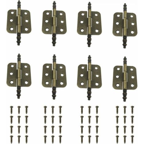 Pliant Charniere Decorative Charniere Porte Placard Vintage Fer Charnière Porte Meuble Ancien (8 Pièces, 70x35MM) (1/4)