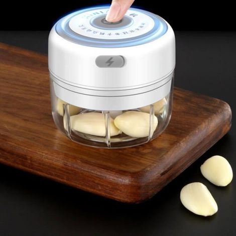Presse-ail électrique 100ml, légumes, Chili, viande, hachoir, presse-ail, USB, gadget de cuisine100ml green (1/4)