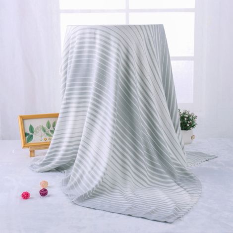 Couverture Réfrigérante - Fibre Respirante - Pour Dormir Frais en Été - 110 x 150 cm - Gris - 1 Pièce (1/5)