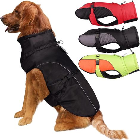 Manteau de chien pour chiens de taille moyenne à grande taille, vêtements d'hiver chauds et super imperméables pour chien