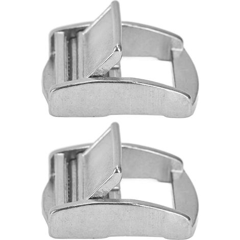 2 Stück Druckschnallen aus Edelstahl 316, Federverschluss, leichter Gurtbandspanner, 27 mm