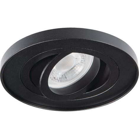 Faretto incasso orientabile tondo nero GU10 Kanlux 37165 (1/5)
