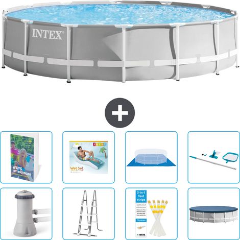 Prism Frame Pool Rund - 427x107 cm - 9-teilig S618