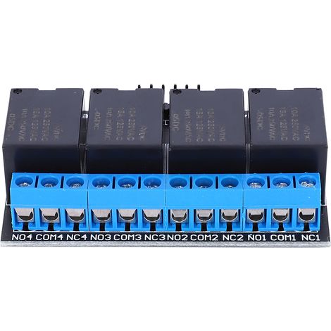 Module Relais 4 Canaux Bistable Auto-Bloquant Bouton MCU Commutateur Contrôle Bas Niveau 5V Haute Précision (1/5)