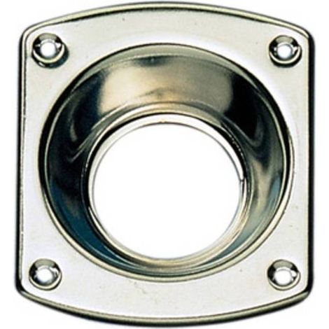 10 x CR 36 MOSTRINA P/SERRATURA POMPA CROMATA C/INCAVO 12MM