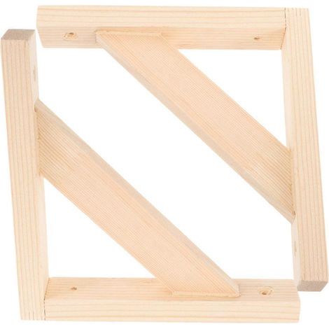 Lot de 2 supports d'étagère en bois pour la maison, couleurs assorties, installation robuste, supporte les étagères flottantes. (1/4)